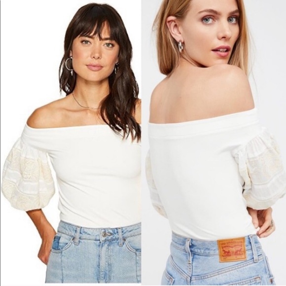 Free People Tops - FREE PEOPLE Balloon Sleeve Top ✨